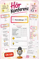 Vorschau - Arbeitsblätter - Podcast im Unterricht: Wir erstellen einen Podcast in der Grundschule. Klasse 3/4 (Hörkonferenz, Anmeldung, Ablauf, Kriterien für den Podcast) - Seite 1