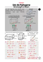 Vorschau - Arbeitsblätter - Satz des Pythagoras: Berechnungen an Körpern - Seite 3