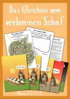 Vorschau - Stundenentwürfe - Das Gleichnis vom verlorenen Schaf - Unterrichtsstunde mit Bildern und Geschichte - Deckblatt