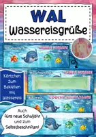 Vorschau - Anderer Materialtyp - Walklasse Grüße für Wassereis Klassentier Wal - Deckblatt