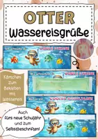 Vorschau - Anderer Materialtyp - Otterklasse Grüße für Wassereis Klassentier Otter - Deckblatt
