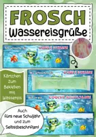Vorschau - Anderer Materialtyp - Froschklasse Grüße für Wassereis Klassentier Frosch - Deckblatt