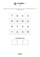 Voorbeeld - Letterbox Puzzels - Vakantie | Woordpuzzel voor groep 3 - 8 - Voorblad
