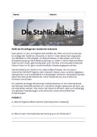 Vorschau - Stundenentwürfe - Die Stahlindustrie - Industrie in Europa - Seite 1