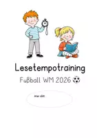 Vorschau - Arbeitsblätter - Lesetempotraining Fußball WM 2026 - Seite 1