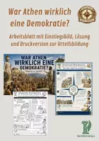 Vorschau - Arbeitsblätter - War Athen wirklich eine Demokratie? - Arbeitsblatt mit Einstiegsbild, Lösung und Druckversion zur Urteilsbildung - Deckblatt