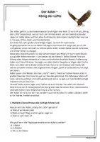 Vorschau - Arbeitsblätter - Sachtext Adler - Klasse 3/4 Sachunterricht - Seite 1