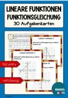 Vorschau - Stationenlernen - Aufgabenkarten Lineare Funktionen Funktionsgleichung aufstellen - Deckblatt