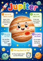 Vorschau - Poster - Lernkarte – Planeten unseres Sonnensystems – Sachunterricht – Weltall und Sonnensystem 3. Klasse - Seite 3