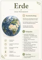 Vorschau - Poster - Lernkarte – Planeten unseres Sonnensystems – Physik – Astronomie und Weltall 6. Klasse - Seite 2
