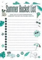 Vorschau - Arbeitsblätter - Sommer Bucket List Sommerferien Schuljahresende - Seite 1