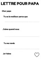 Aperçu - Affichage - Activités Fête des Pères à imprimer – 8+ pages | Adapté autisme | Maternelle & primaire | Cadeau papa enfant - Page 3