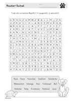 Vorschau - Arbeitsblätter - Suchsel: Haustiere (Buchstabengitter) Lesespiel | Klasse 2, 3, 4 - Seite 3