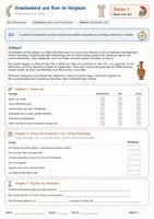 Vorschau - Arbeitsblätter - Griechenland und Rom im Vergleich – Stationsarbeit zur Antike: 12 Stationen + Abschlussstation mit Lösungen und S/W-Version - Seite 3