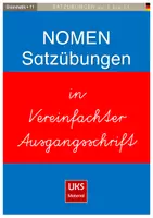 Vorschau - Arbeitsblätter - Grammatiktraining - Satzübungen zu den NOMEN in VA - Deckblatt