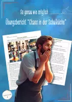 Vorschau - Arbeitsblätter - Bericht schreiben - Chaos in der Schulküche (Deutsch, Klasse 5-7) - Deckblatt