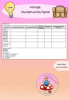 Vorschau - Stundenentwürfe - Vorlage Stundenverlaufsplan Unterrichtsplanung - Deckblatt