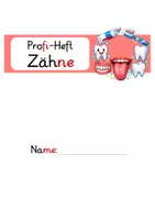 Vorschau - Unterrichtsreihen - Forscherheft Zähne Klasse 1 - Deckblatt