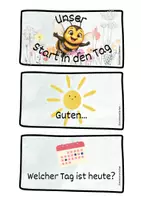 Vorschau - Präsentationen/Tafelbilder - Moderationsfächer Morgenkreis - Hummelklasse - Seite 3