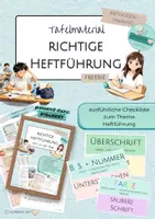 Vorschau - Präsentationen/Tafelbilder - Lio und Aya - Freebie Tafelmaterial Hefteinträge gestalten - Deckblatt