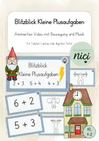 Vorschau - Videos - Blitzblick Kleine Plusaufgaben - Animiertes Video - Deckblatt