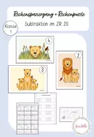 Vorschau - Arbeitsblätter - Rechenspaziergang Subtraktion im ZR 20 - Deckblatt
