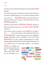 Vorschau - Arbeitsblätter - Paranoid Park: AB 10 Lückentext Kapitel 4 - Seite 1