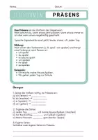 Vorschau - Arbeitsblätter - Zeitformen Infotexte + Übungen - Deckblatt