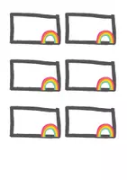 Vorschau - Mal- und Bastelvorlagen - Wunderschönes WILLKOMMEN Paket REGENBOGEN - Seite 3