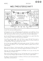 Vorschau - Arbeitsblätter - (3) Lesen und Malen Weltmeisterschaft - Differenzierung und Lösung - Seite 1