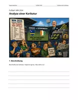 Vorschau - Arbeitsblätter - Fußball-WM 2026 – Analyse einer Karikatur - Deckblatt