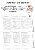 Vorschau - Arbeitsblätter - Symbolismus - Der Einfluss der französischen Lyrik auf die deutsche Moderne (Lückentext und Übungen) - Deckblatt