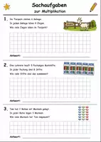 Vorschau - Arbeitsblätter - Sachaufgaben (Addition, Subtraktion, Multiplikation & Division) - Seite 2