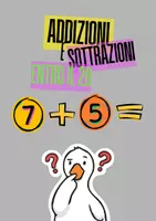 anteprima - Esercizi - Addizioni e Sottrazioni entro il 20 – Prima e seconda Elementare - Pagina di copertina