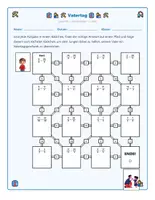 Vorschau - Arbeitsblätter - Vatertag Brüche Addieren Labyrinth Klasse 6-7 - Seite 1