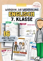 Vorschau - Unterrichtsreihen - Englisch Wiederholungsheft | 7. Klasse | 16 Arbeitsblätter | workbook mit Lösungen - Deckblatt