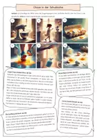 Vorschau - Arbeitsblätter - Bericht schreiben - Chaos in der Schulküche (Deutsch, Klasse 5-7) - Seite 2