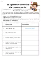 Vorschau - Arbeitsblätter - Present perfect - grammar detective - Deckblatt