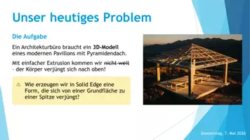 Vorschau - Stundenentwürfe - Grundkörper erstellen mit Solid Edge (Übergangsextrusion) - Seite 3