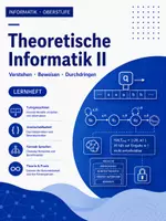 Vorschau - Arbeitsblätter - Übungsheft: Theoretische Informatik II - Oberstufe: Berechenbarkeit – Turingmaschine & Halteproblem - Deckblatt