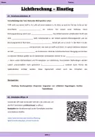 Vorschau - Arbeitsblätter - Lichtbrechung & Brechungsgesetz – PhET-Arbeitsblatt Optik mit Lösungen | Klasse 9+10 differenziert - Seite 2