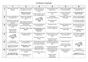 Vorschau - Spiele - Würfelspiel - Satzglieder - Deckblatt