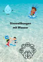 Vorschau - Stundenentwürfe - Sinnesübungen mit Wasser – Die 5 Sinne entdecken | Arbeitsblätter & Wahrnehmungsübungen Grundschule - Deckblatt
