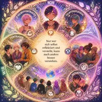 Vorschau - Mal- und Bastelvorlagen - Mandala und Fantasiereise: ICH, DU & WIR - Deckblatt