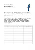 Vorschau - Arbeitsblätter - Wortarten Regenwald - Nomen, Verben & Adjektive üben - Seite 1
