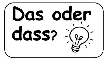 Vorschau - Stundenentwürfe - Das oder dass? Merkeintrag, Arbeitsheft, Übungen, Wortkarten - Seite 1