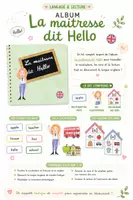 Aperçu - Préparation de séance / Séance complète - Kit pédagogique anglais sur l'album "La maîtresse dit Hello !" - Page de couverture