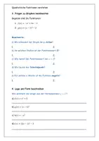 Vorschau - Arbeitsblätter - Materialpaket quadratische Funktionen m. Lösung - Seite 3