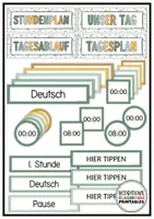 Vorschau - Poster - Tagestransparenz | Boho Grün Klassenzimmer Deko | Stundenplan - Seite 3