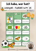 Vorschau - Spiele - Ich habe wer hat - Lesespiel Fußball WM 2026 - Deckblatt
